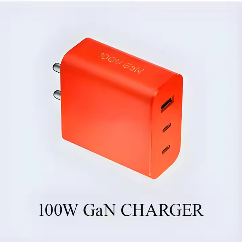 100W European Standard Three-Port Wall Charger