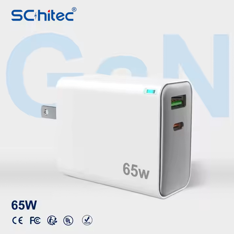 65W US Dual-Port Wall Charger